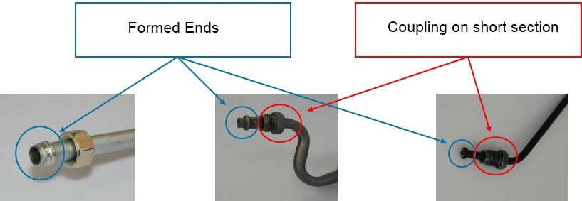 
 Tubeinspect formed and coupled end adapters